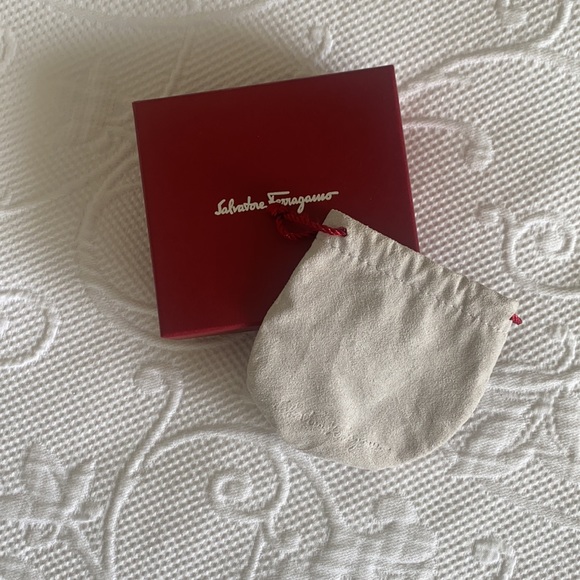 Salvatore Ferragamo Red Jewelry Box & Pouch - Picture 2 of 15